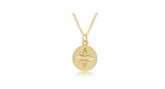 16" Necklace - Direction Gold Disc